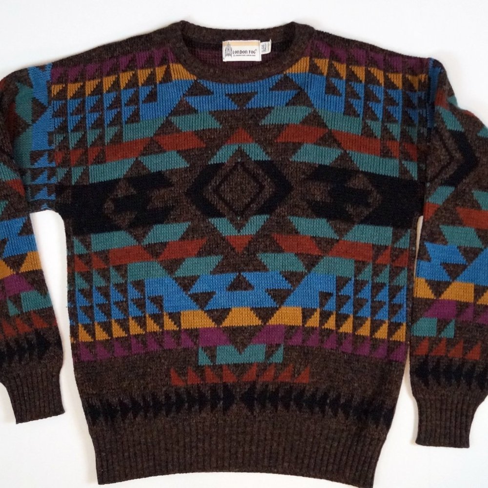 Vintage 90s Mens Southwest Crewneck Sweater